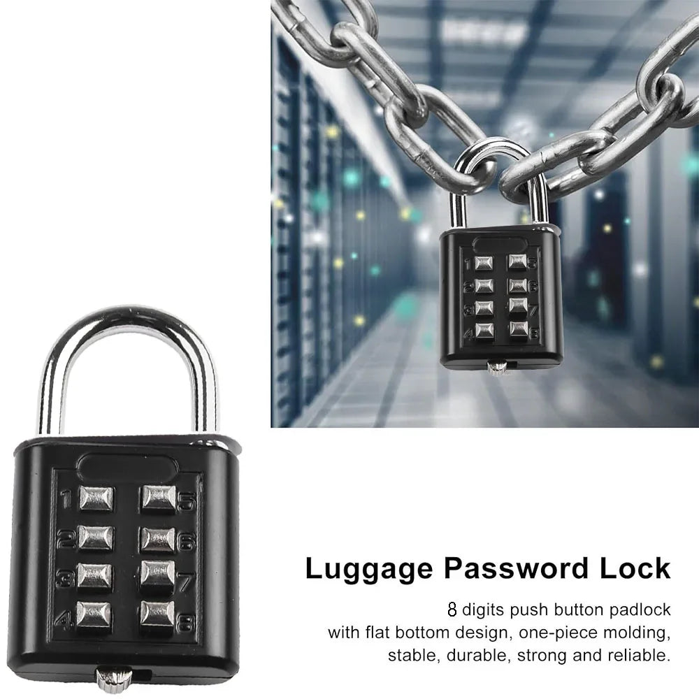 10 Digit Combination Outdoor Padlock Waterproof Zinc Alloy