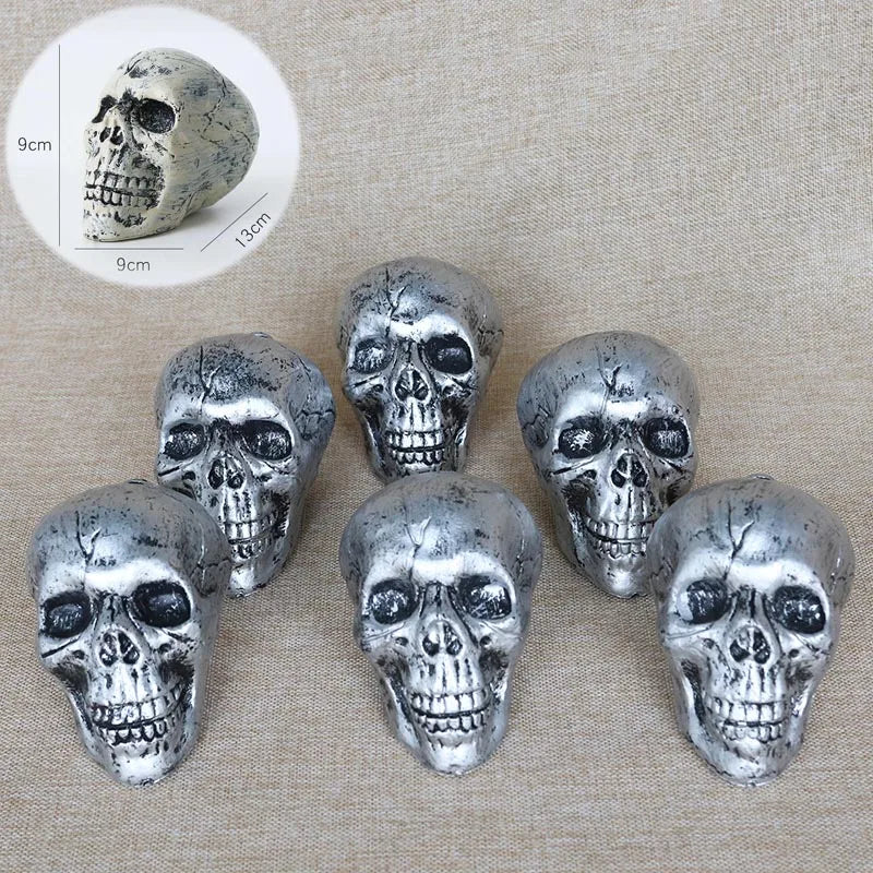 Halloween Realistic Skull Bone Holiday Decoration Props Home Garden
