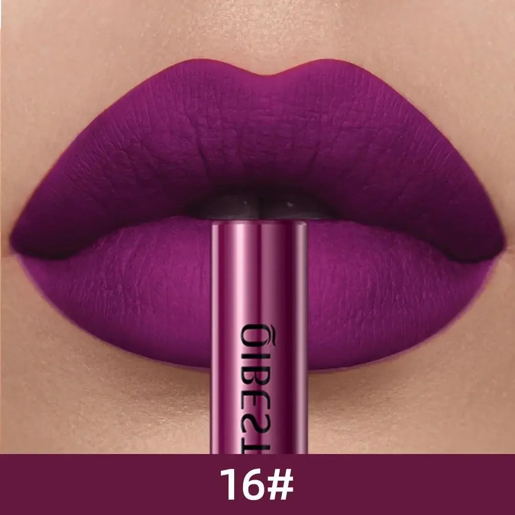 1 PC matte lipstick, non stick to cup, waterproof and long-lasting