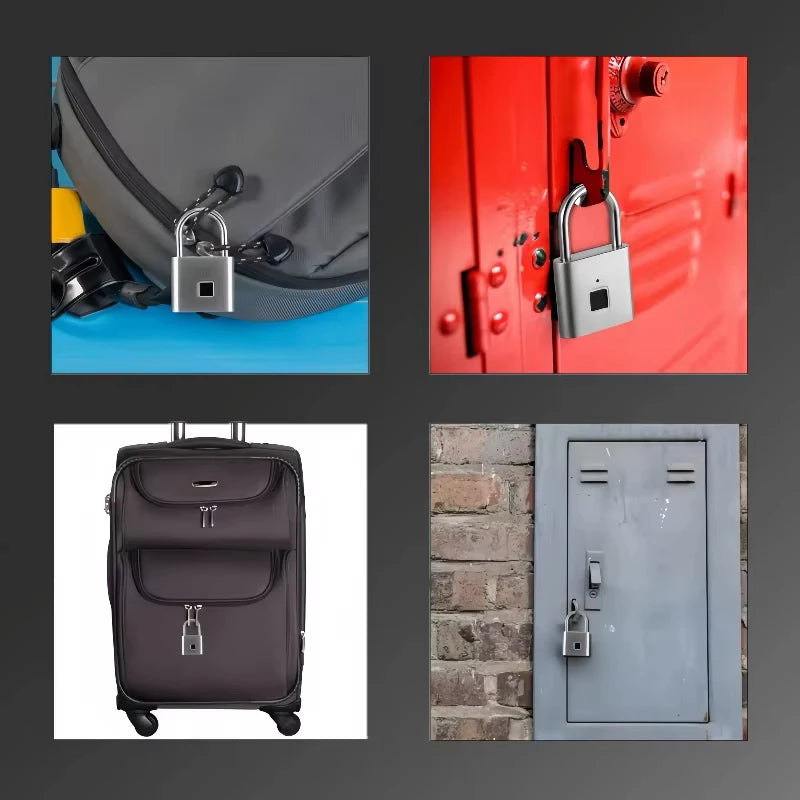 CDOK P2 Fingerprint Padlock, Built-in Rechargeable Battery,