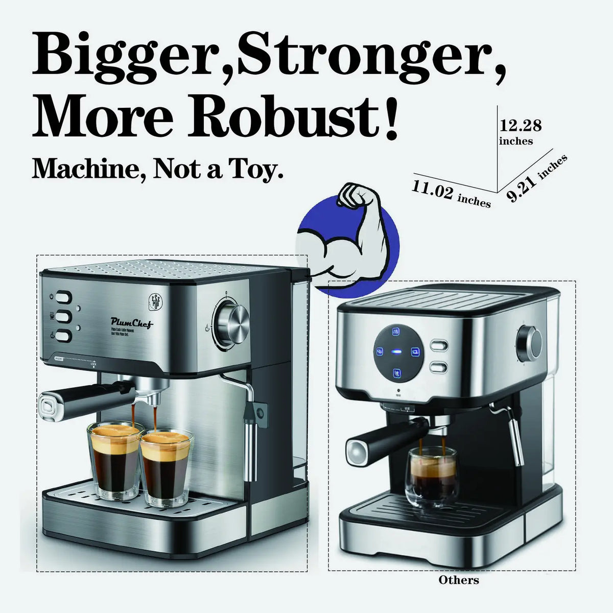 Espresso Machine 20 Bar Professional Compact