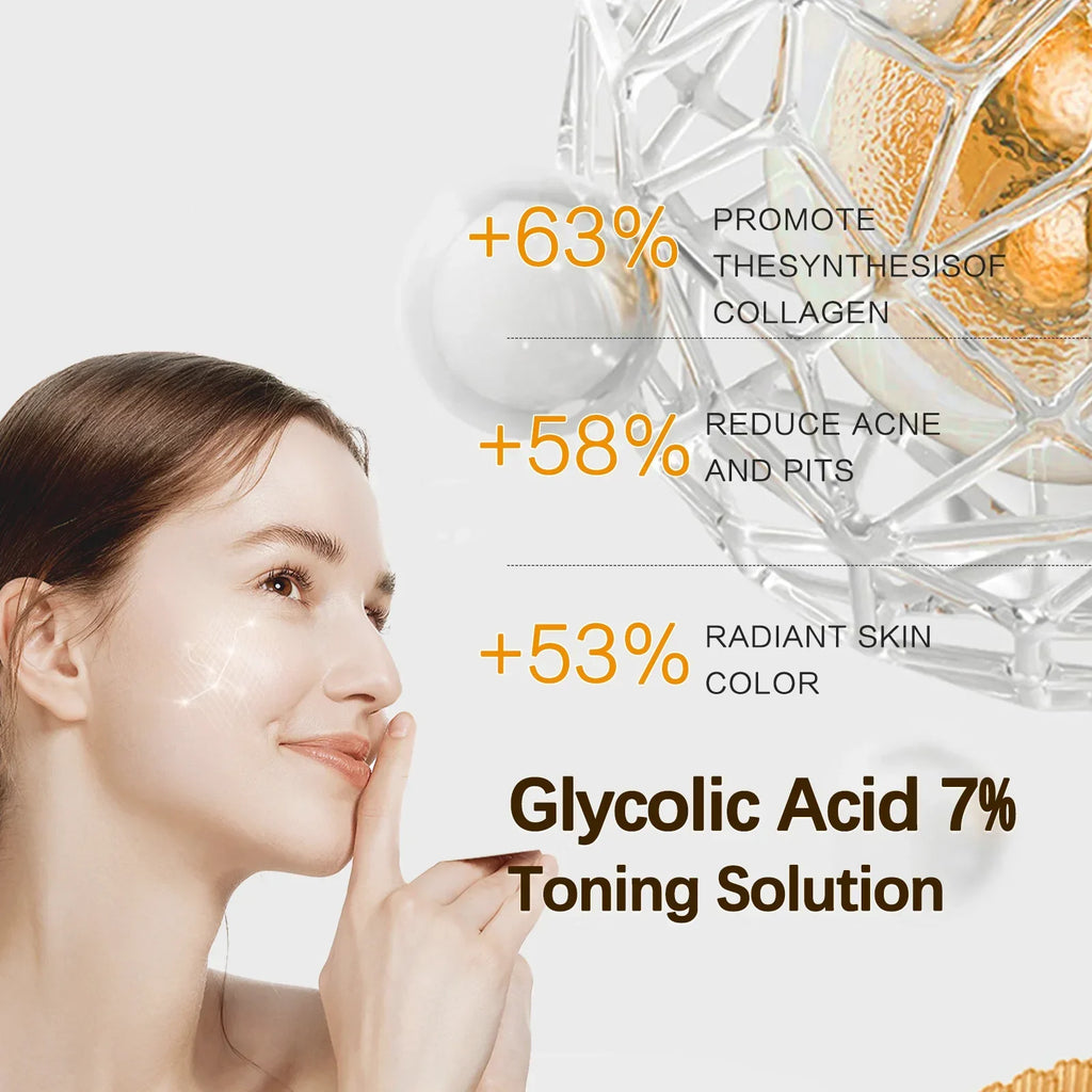 Glycolic Acid 7% Percent Toning Solution Face Exfoliant