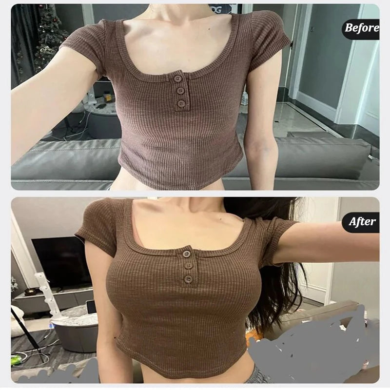 3PCS Sexy Deep V Neck Wireless Seamless Bras Lingerie Fashion